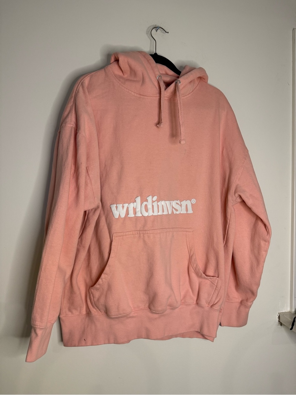 Wrldinvsn Pink Logo Hoodie